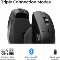 Мышь Keychron M6 Wireless (черный, с тихим кликом)