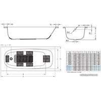 Ванна BLB Universal 150x70 (с ножками и шумоизоляцией)