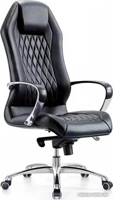 Офисное кресло SitUp Apollo chrome (экокожа Black/Black)