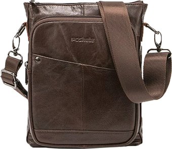Мужская сумка Poshete 252-22333-2-BRW (коричневый)