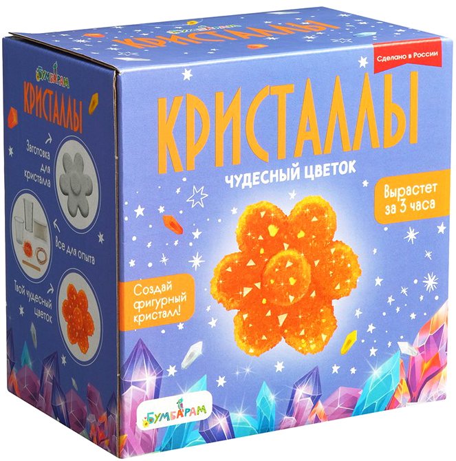 

Набор для опытов Bumbaram Фигурный Кристалл Цветок оранжевый A128
