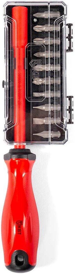 

Набор отвертка с битами КВТ НИО-2210 (11 предметов)