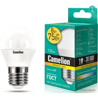 Светодиодная лампочка Camelion LED8-G45/830/E27 12392