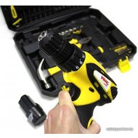 Дрель-шуруповерт WMC Tools 2068 (с 2-мя АКБ, кейс, набор оснастки)