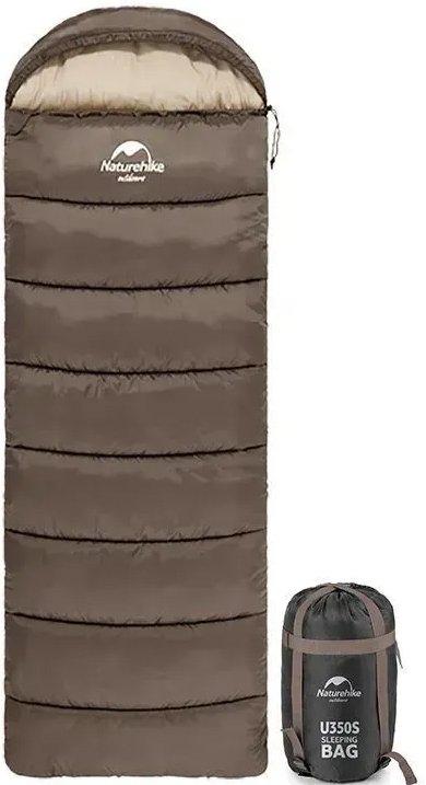 

Спальный мешок Naturehike U350S NH17S011-D 190 R (правая молния, cветло-коричневый)