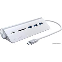 USB-хаб  Satechi USB-C Combo Hub ST-TCHCRS (серебристый)