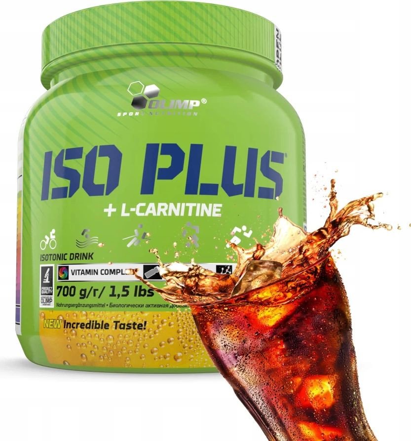 Изотоник Olimp Iso Plus Powder с L-Carnitine (700 г, кола)