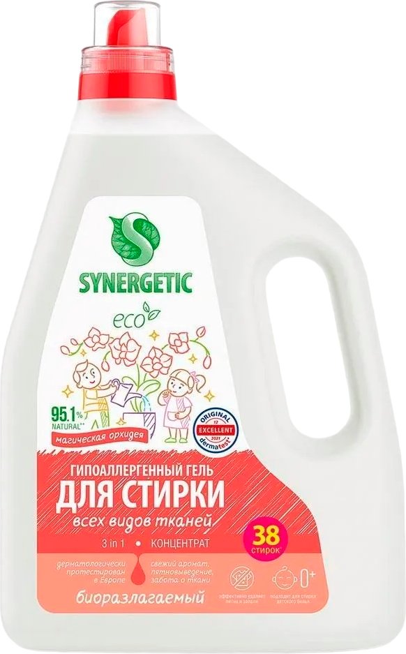 

Гель для стирки Synergetic Биоразлагаемый 3in1 2.28 л