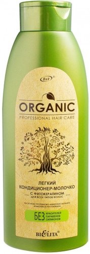 Бальзам Belita Organic легкий с фитокератином для всех типов волос 500 мл