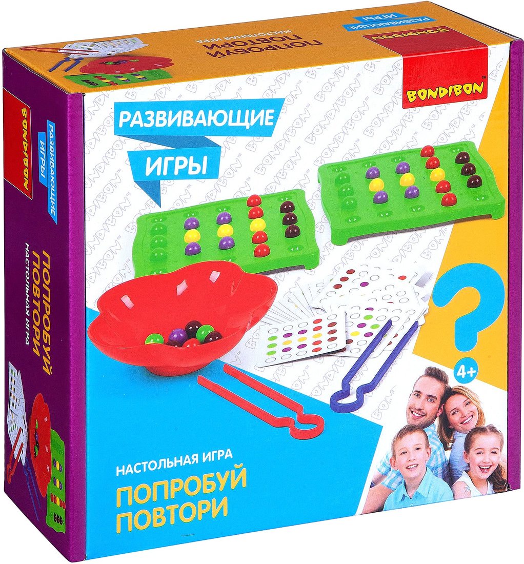 

Развивающая игра Bondibon Попробуй повтори ВВ4512