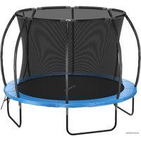 Батут GetActive Jump PRO 10FT с лестницей и внутренней сеткой (синий)