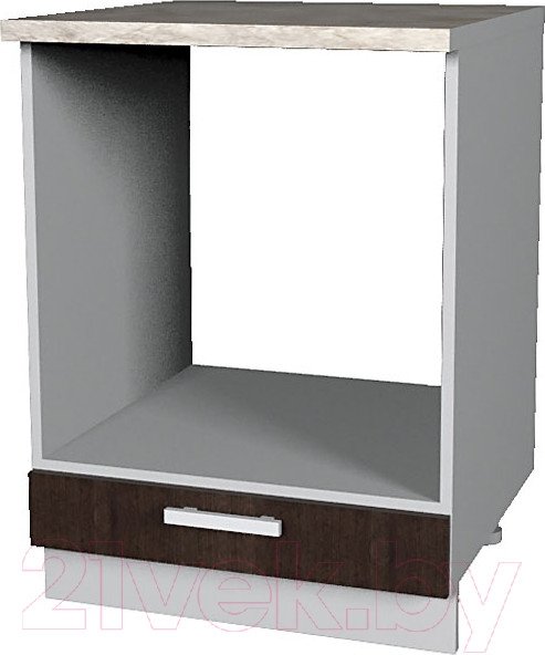 Шкаф напольный Интерлиния Мила Лайт НШ60д (дуб венге)