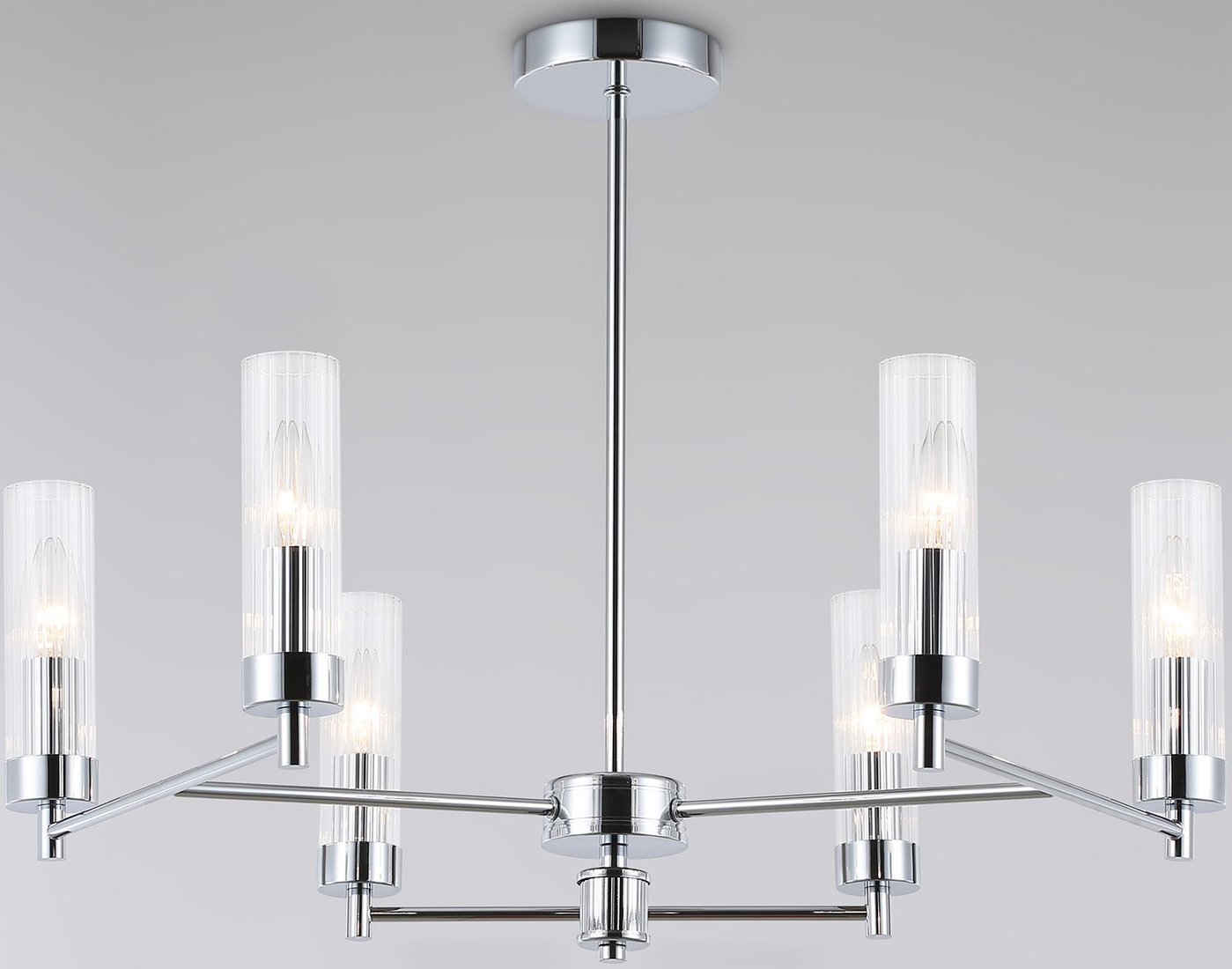 

Подвесная люстра Ambrella LH55151/6 CH/CL (хром/прозрачный)