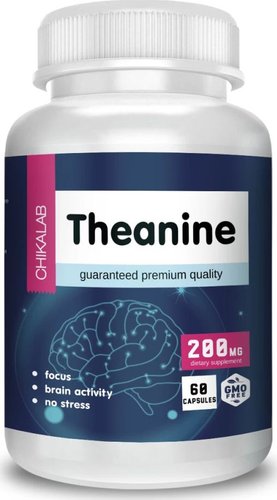 L-теанин Chikalab L-Theanine (60 капсул)