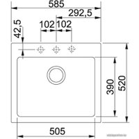 Кухонная мойка Franke MRG 610-58 (серый камень)