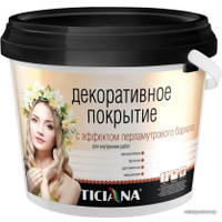 Краска Ticiana с эффектом перламутрового бархата 3 л (серебристый)