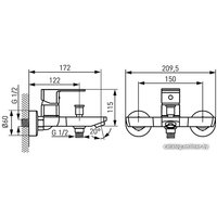 Смеситель Ferro Alba VerdeLine BLB1VL