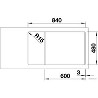 Кухонная мойка Blanco Legra XL 6 S 523328 (белый)