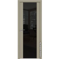 Межкомнатная дверь ProfilDoors 110U L 90x200 (шеллгрей, стекло lacobel черный лак)