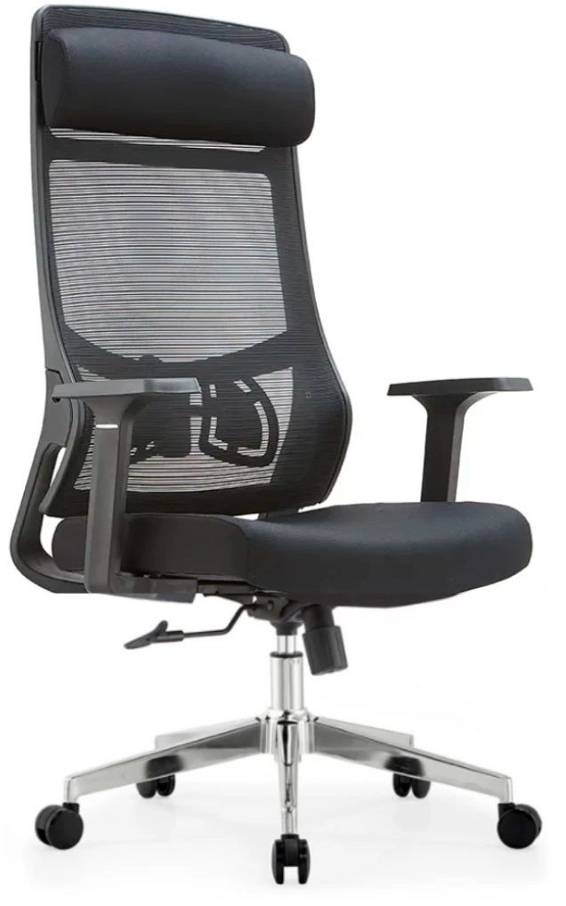 Офисное кресло SitUp Aura LUX Black Chrome (сетка Black/Black)