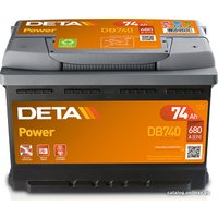 Автомобильный аккумулятор DETA Power DB740 (74 А·ч)