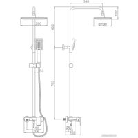 Душевая система  Ledeme LL777G