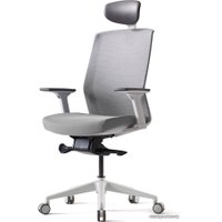 Офисное кресло Bestuhl J1 White Pl с подголовником (серый)