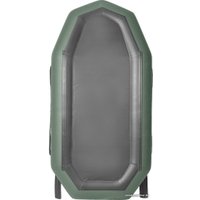 Гребная лодка Лоцман Профи 240 ЖС (зеленый)