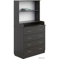 Детский комод Атон Мебель Раскладной с полкой КР80/4 ЛДСП (венге)