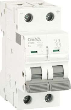 

Выключатель автоматический GEYA GYM9-2P-1B 2P 1A B 6kA 2M GYM92P1B