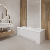 Ванна Lauter Sophia 160х70 21205160 (с каркасом, черным подголовником)