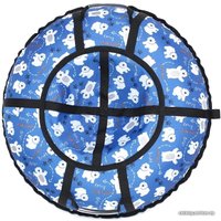 Тюбинг SnowDream Glamour S 110 см (мишки, синий)