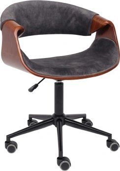 

Офисный стул AksHome Angara (велюр, темно-серый Fabb 16/черный)