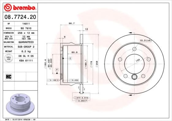 

Brembo 08772420