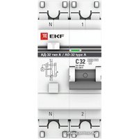 Дифференциальный автомат EKF PROxima АД-32 1P+N 32А30мА DA32-32-30-a-pro