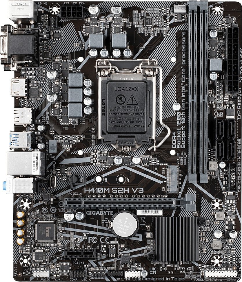 

Материнская плата Gigabyte H410M S2H V3 (rev. 1.0)