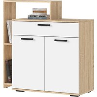 Тумба Стендмебель Санса КМ-01 1000 (белый/дуб сонома)