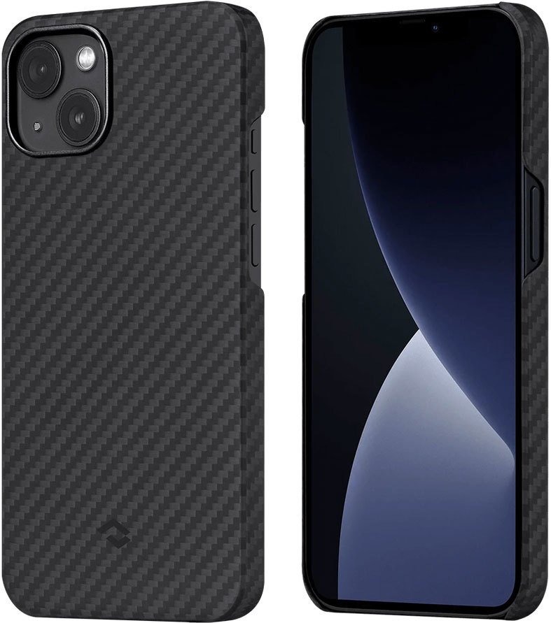 

Чехол для телефона Pitaka MagEZ Case 2 для iPhone 13 (twill, черный/серый)