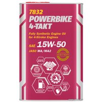 Моторное масло Mannol 4-Takt Powerbike 15W-50 SM 4л