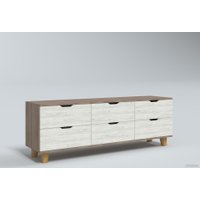 Комод Миркомодоф Майн 22 (дуб винтаж оксид/дуб крафт белый)