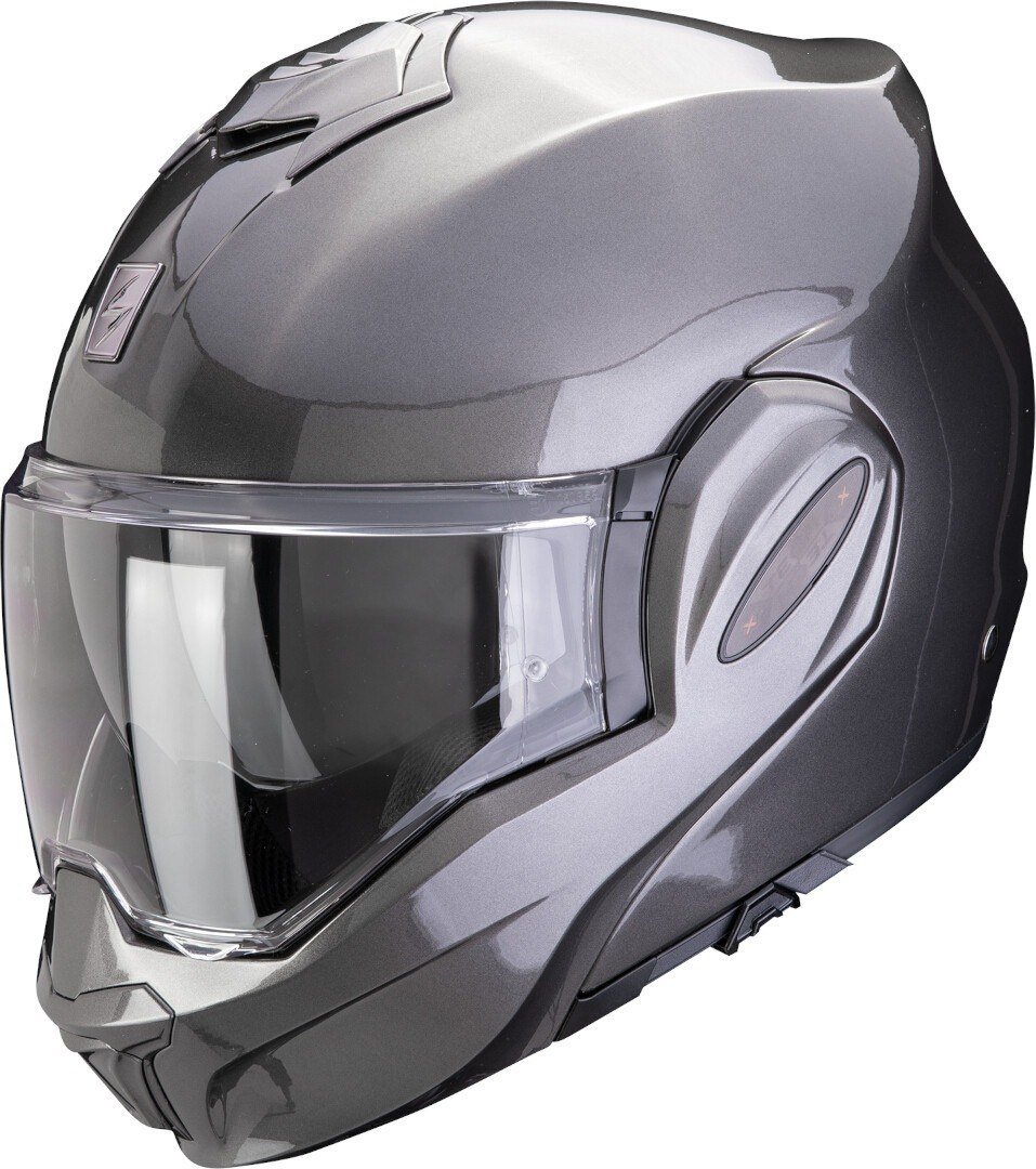 

Мотошлем Scorpion Exo Exo-Tech Evo Pro Solid (р. M, серый металлик)