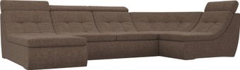 Лига диванов Холидей люкс 105595 (рогожка, коричневый)