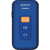 Кнопочный телефон Maxvi E5 up (синий)