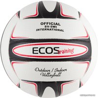 Волейбольный мяч Ecos Training 998196 (5 размер, белый/черный/красный)