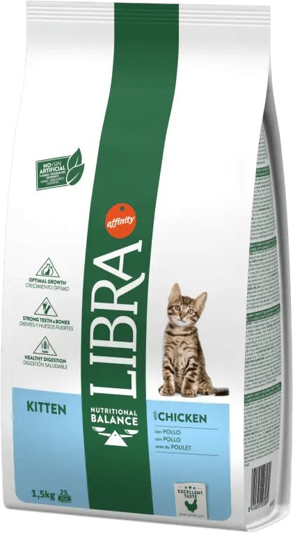 

Сухой корм для кошек Libra Kitten with Chicken (для котят с курицей) 1.5 кг