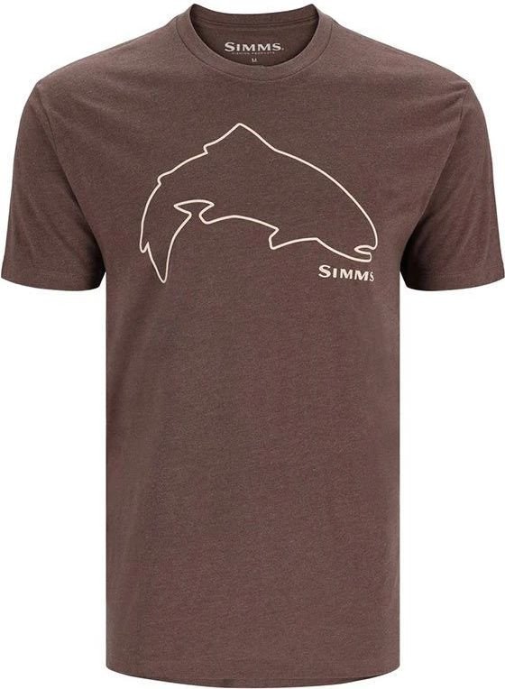 

Футболка Simms Trout Outline T-Shirt (S, коричневый)