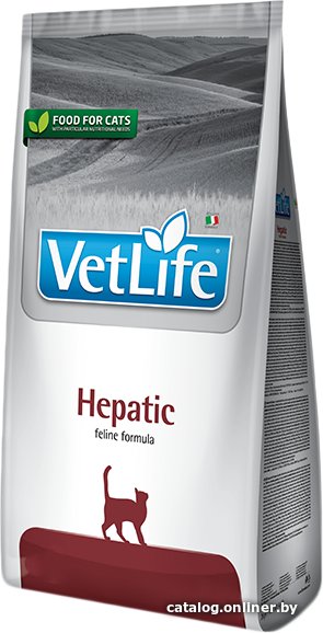 Сухой корм для кошек Farmina Vet Life Hepatic (для поддержки функции печени при хронической печеночной недостаточности) 2 кг