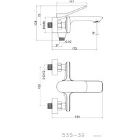 Смеситель Cersanit Odra 63051