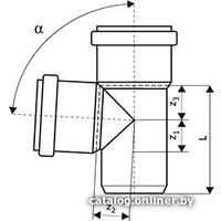 Фитинг Ostendorf тройник KGEA 200/200x87°