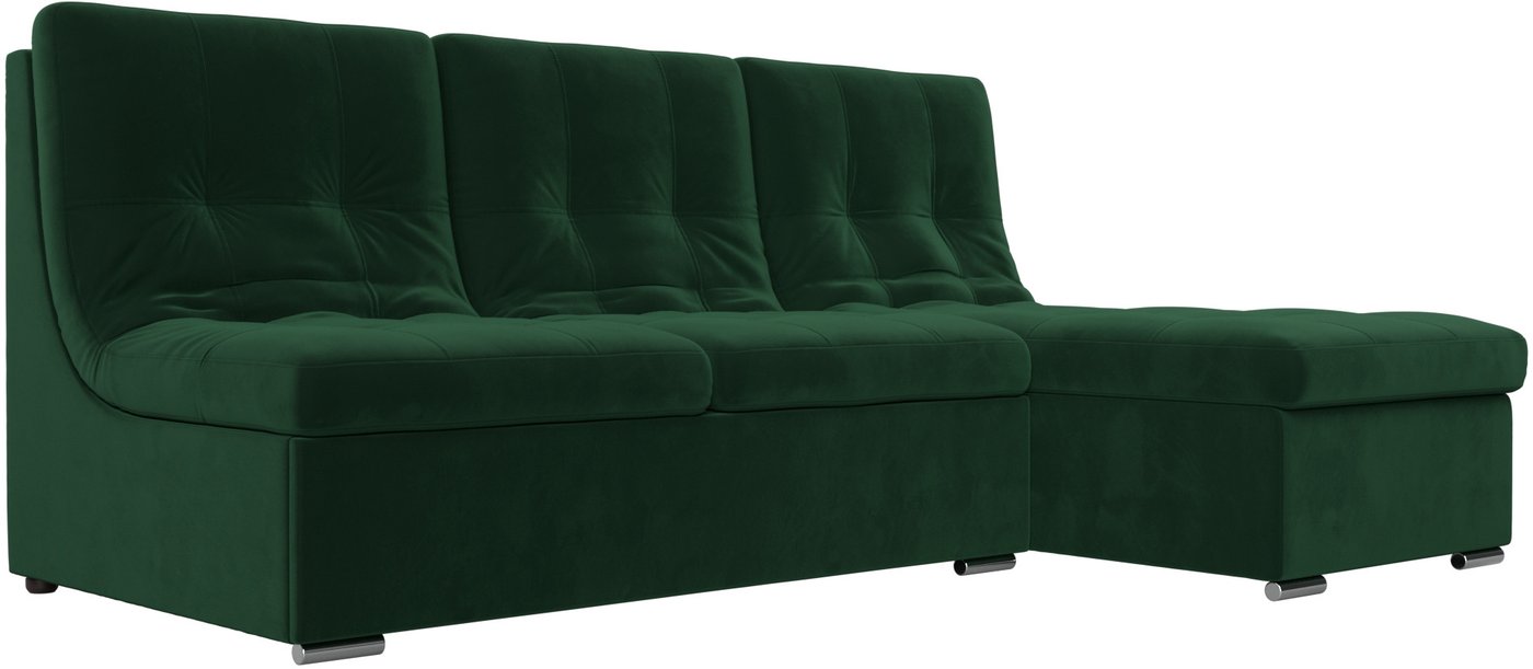 

Угловой диван Лига диванов Релакс правый (велюр зеленый)